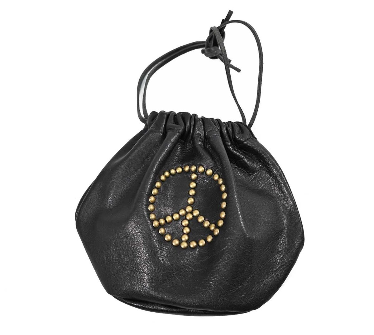 画像1: made in ASAKUSA Studded Leather Personal Effect Pouch (1)