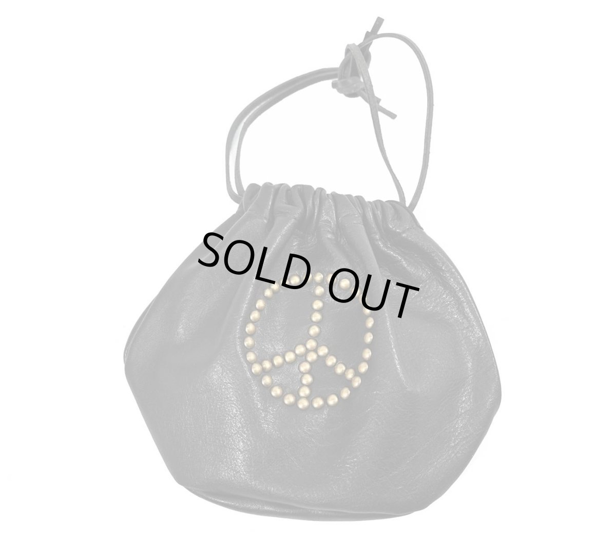 画像1: made in ASAKUSA Studded Leather Personal Effect Pouch (1)