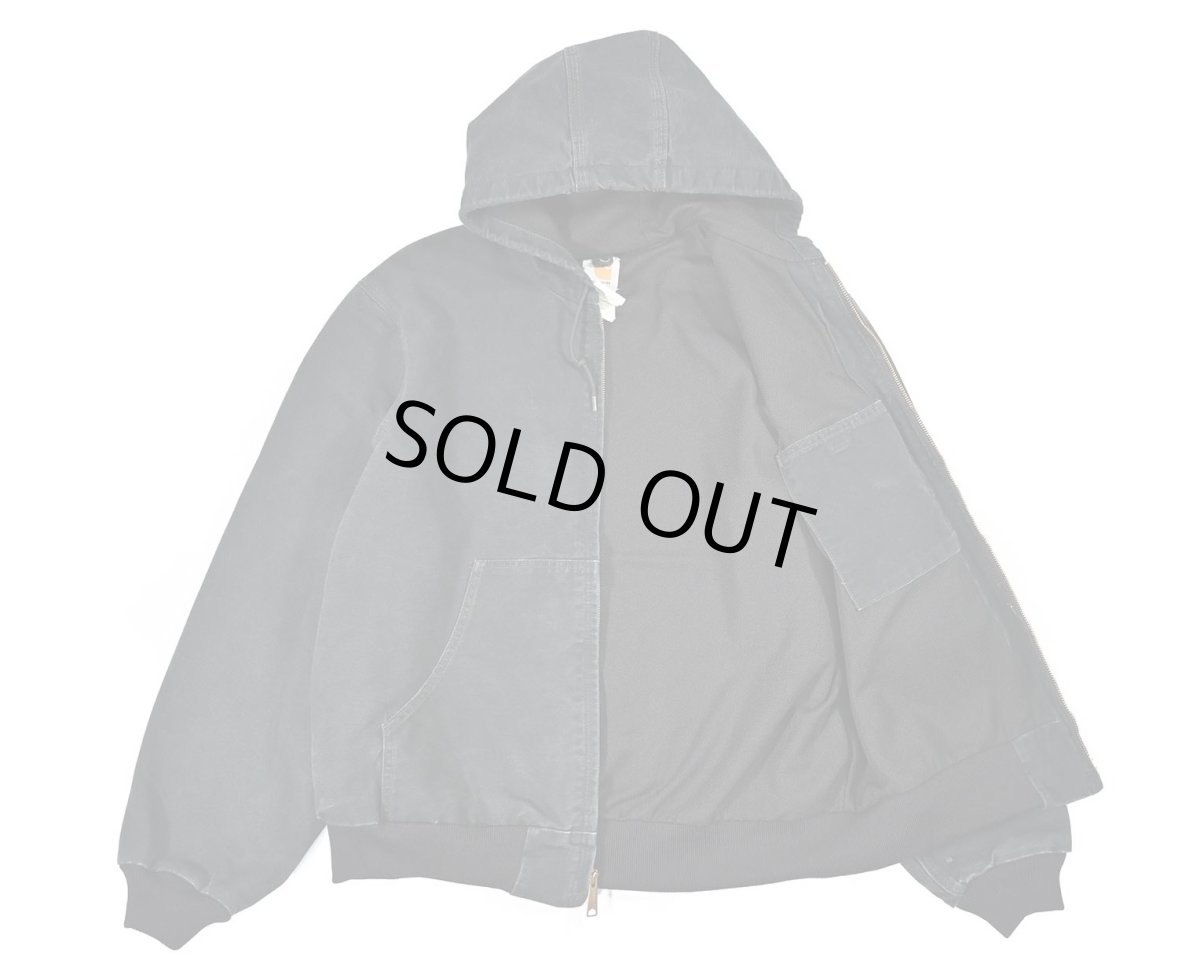 画像4: Used Carhartt Duck Thermal Lined Active Jacket Black (4)