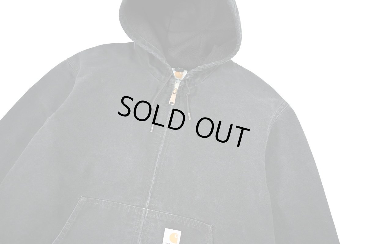 画像2: Used Carhartt Duck Thermal Lined Active Jacket Black (2)