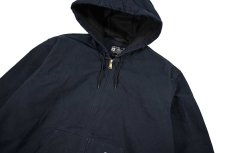 画像2: Used Carhartt Duck Thermal Lined Active Jacket Navy (2)