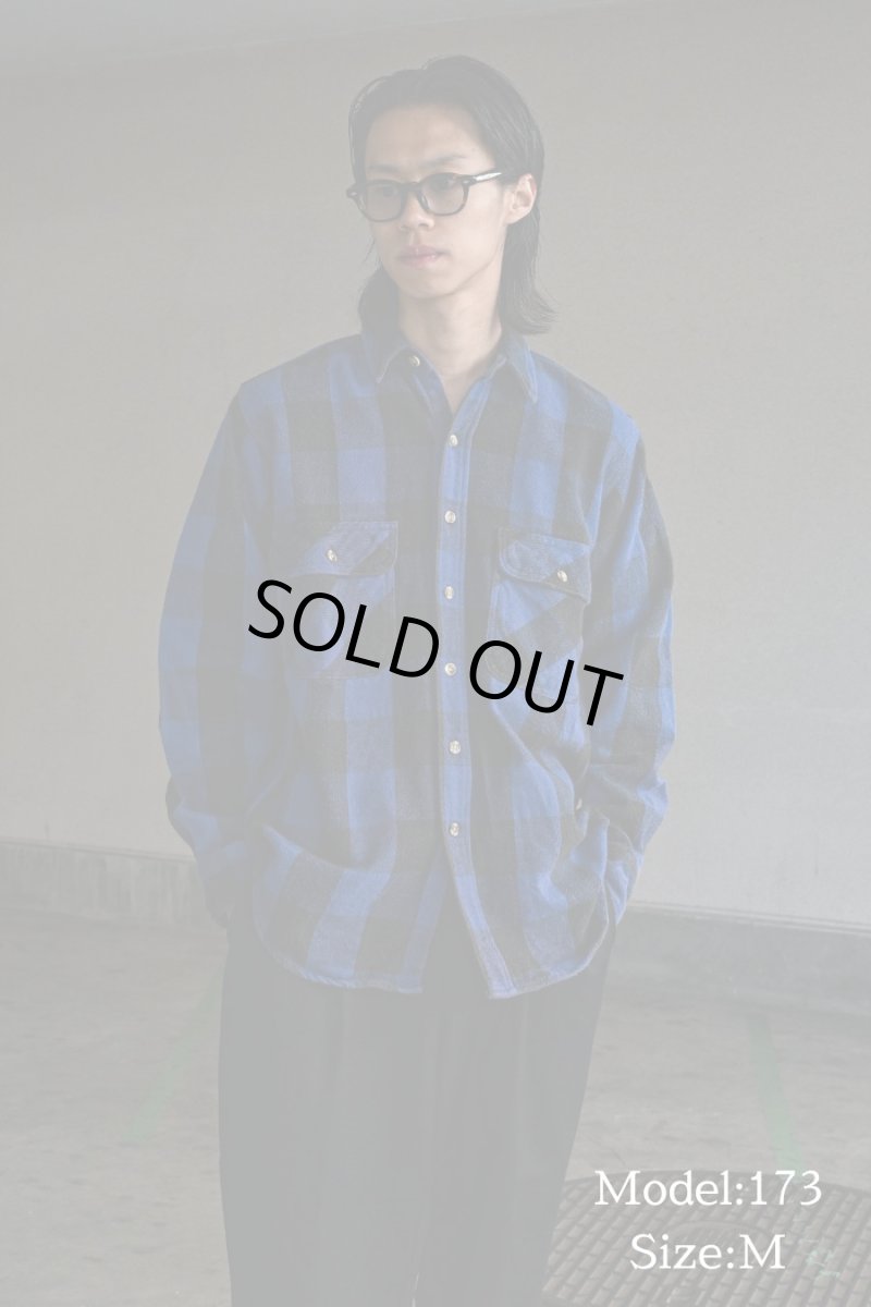 画像5: 90s Used Five Brother Heavy Flannel Shirt (5)