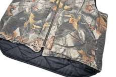 画像4: Used Carhartt Quilt Lined Duck Vest Realtree made in USA (4)