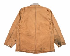 画像2: Used Carhartt Blanket Lined Michigan Chore Coat Brown (2)