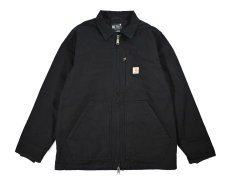 画像1: Used Carhartt Sherpa Lined Field Jacket Black (1)