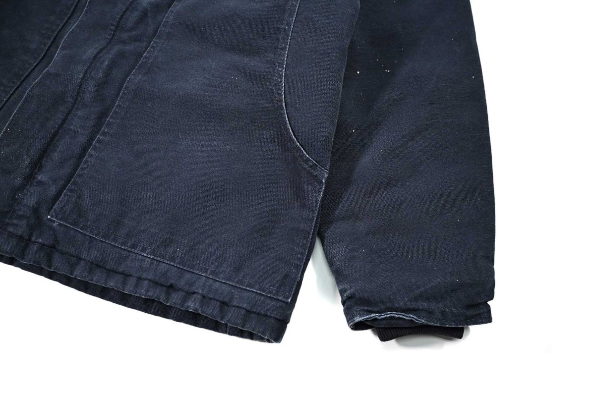 画像4: Used Carhartt Quilt Lined Traditional Coat Navy (4)