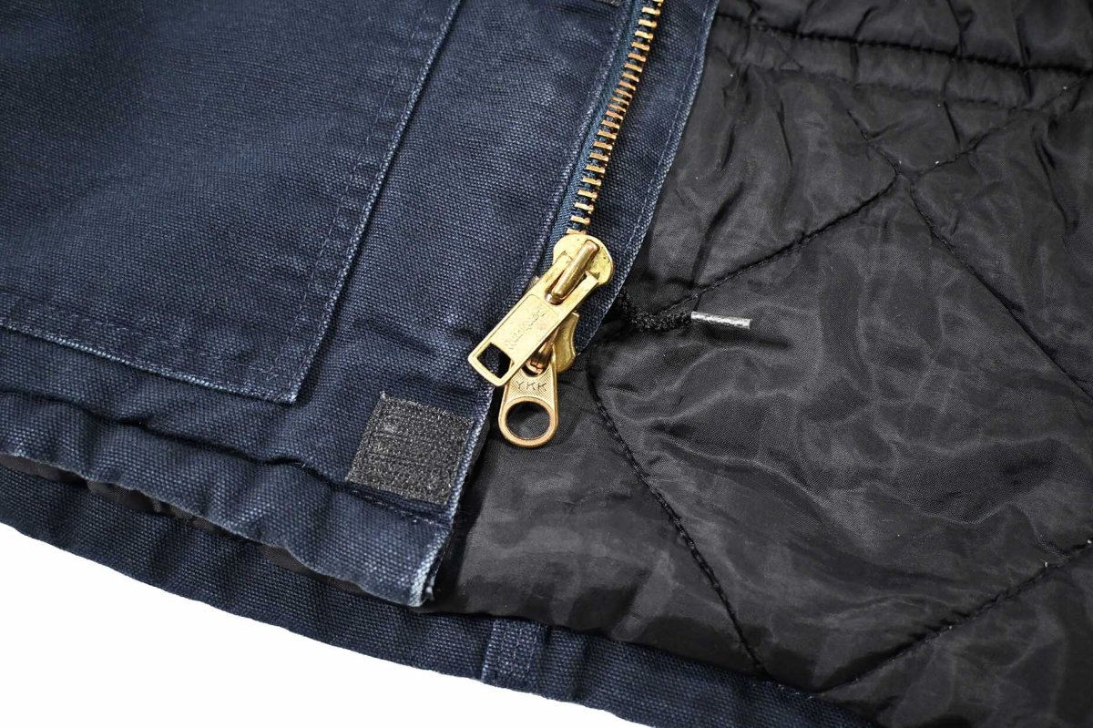 画像5: Used Carhartt Quilt Lined Traditional Coat Navy (5)