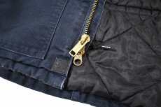 画像5: Used Carhartt Quilt Lined Traditional Coat Navy (5)