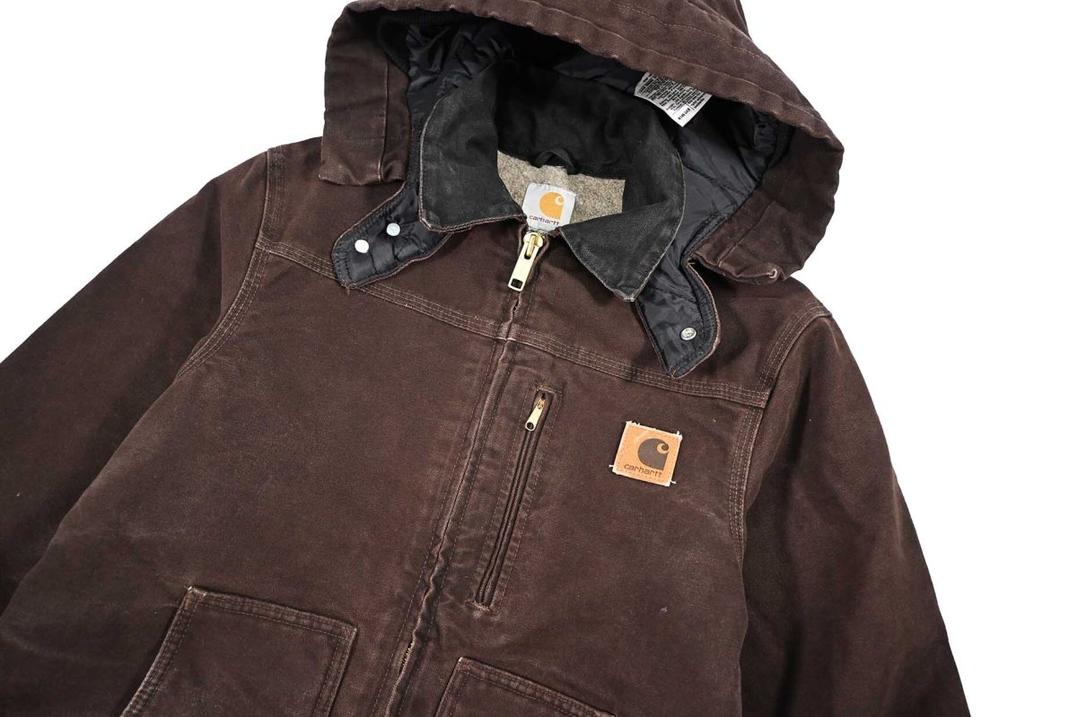 画像3: Used Carhartt Sherpa Lined Ridge Coat Dark Brown (3)