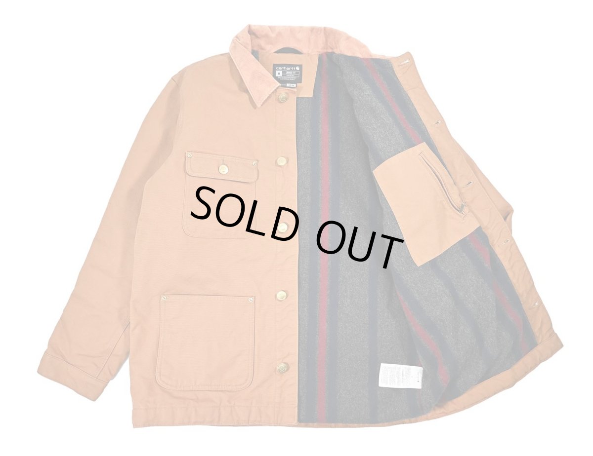 画像5: Used Carhartt Blanket Lined Chore Coat Brown (5)