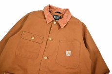 画像3: Used Carhartt Blanket Lined Chore Coat Brown (3)