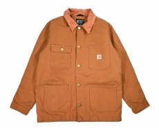 画像1: Used Carhartt Blanket Lined Chore Coat Brown (1)