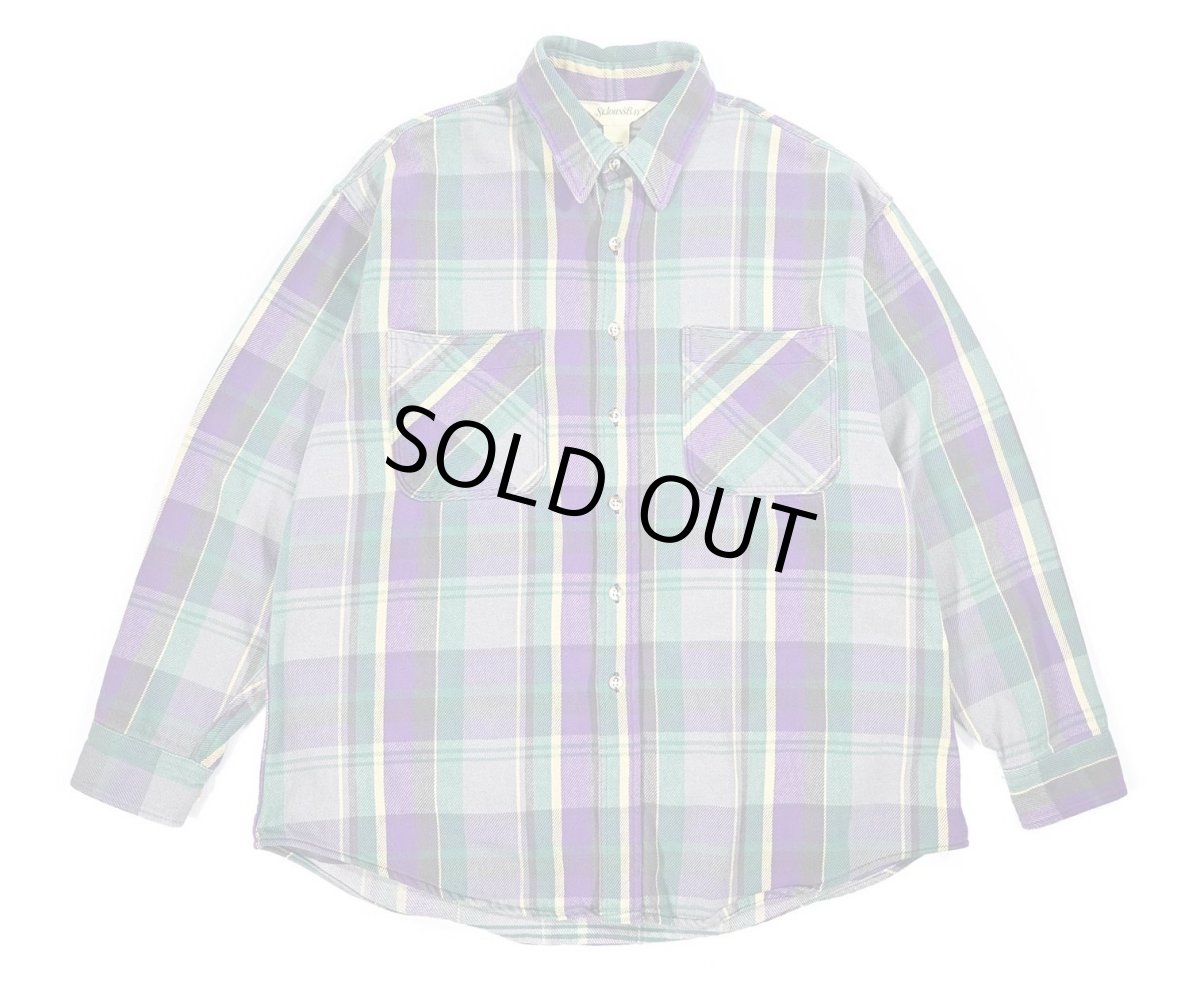 画像1: Used St John's Bay Heavy Flannel Shirt made in USA (1)