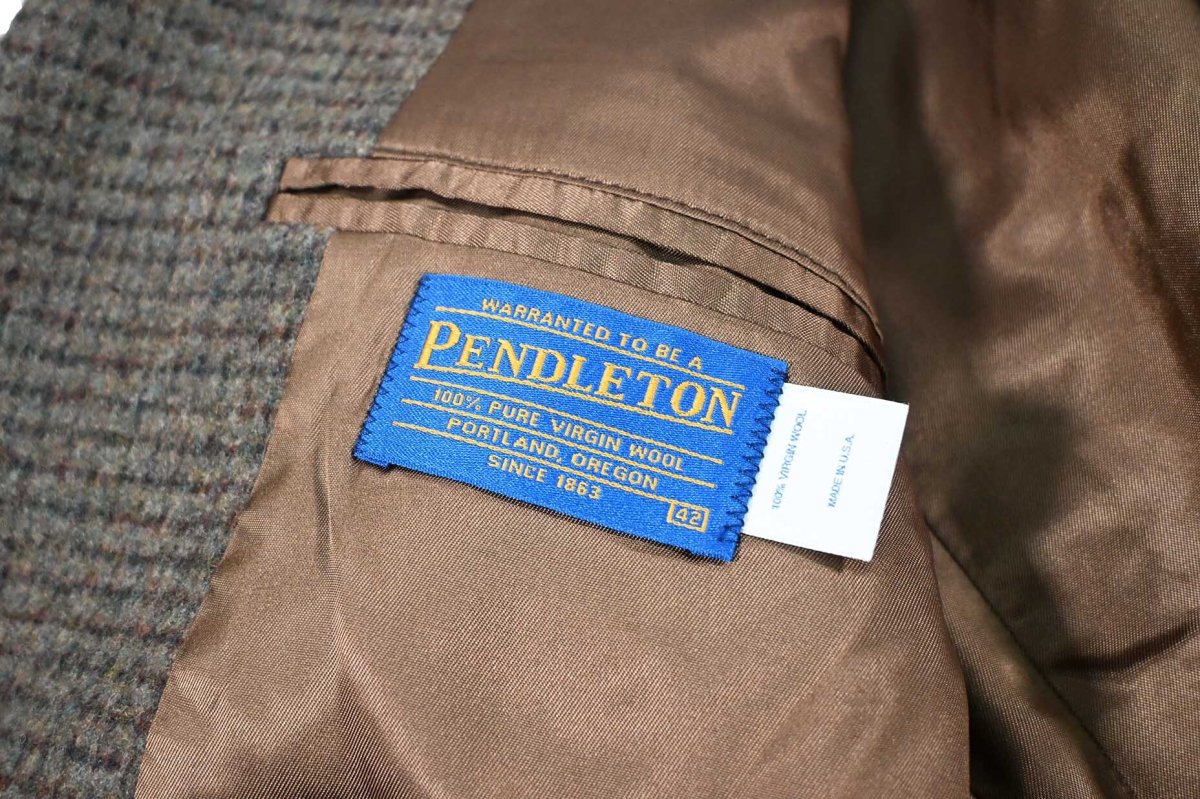 画像5: Used Pendleton Wool Tailored Jacket made in USA (5)
