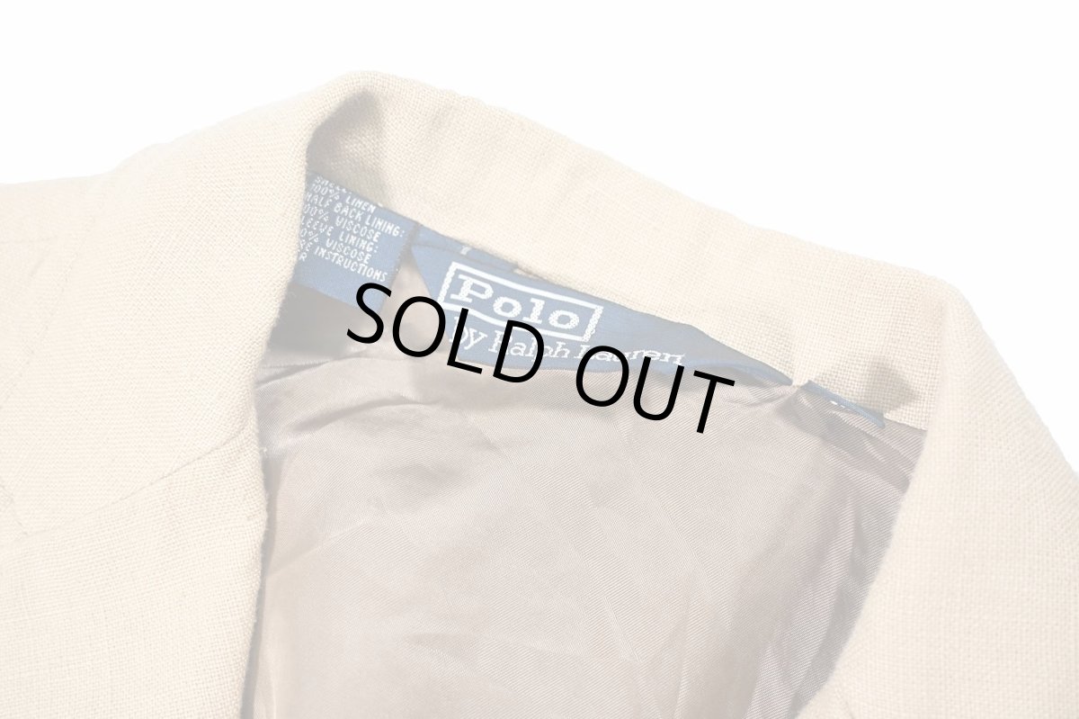 画像4: Used Polo Ralph Lauren Linen Tailored Jacket (4)