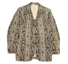 画像1: Deadstock Paisley Pattern Tailored Jacket (1)