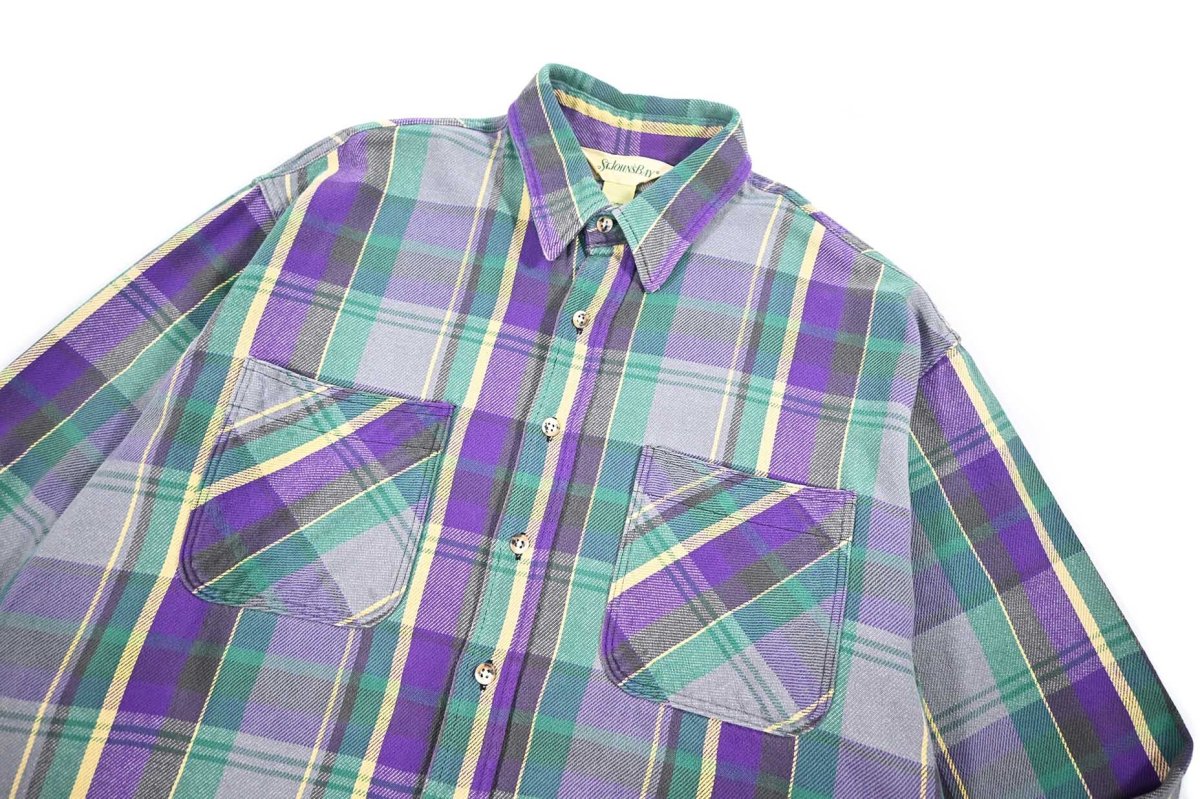 画像2: Used St John's Bay Heavy Flannel Shirt made in USA (2)