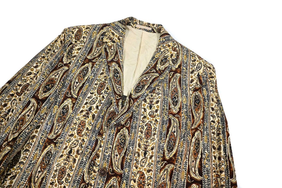 画像2: Deadstock Paisley Pattern Tailored Jacket (2)