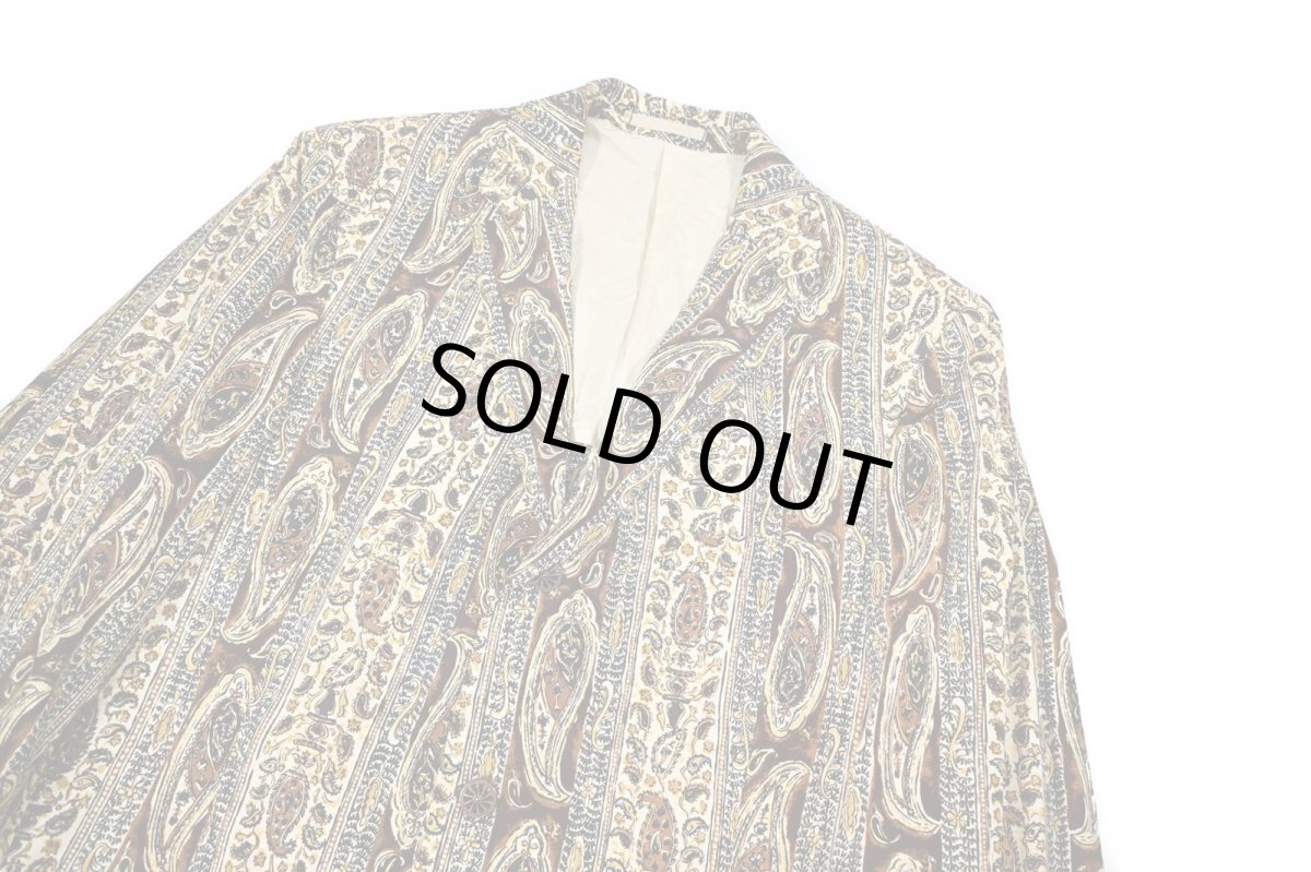 画像2: Deadstock Paisley Pattern Tailored Jacket (2)