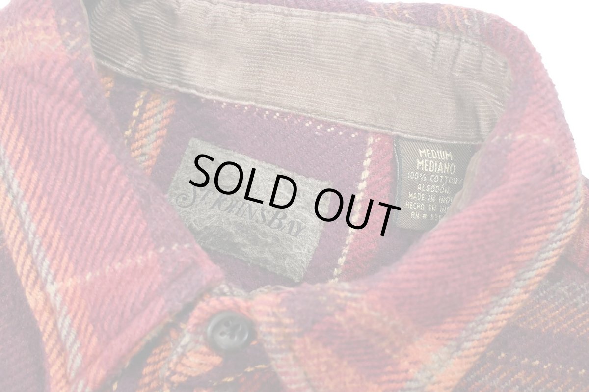 画像4: Used St John's Bay Heavy Flannel Shirt (4)