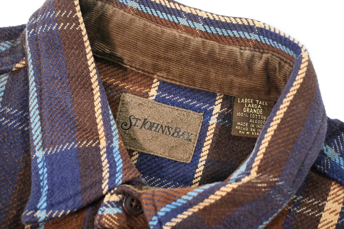 画像4: Used St John's Bay Heavy Flannel Shirt (4)
