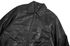 画像3: Used St John's Bay Leather Jacket Black (3)