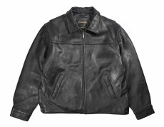 画像1: Used St John's Bay Leather Jacket Black (1)