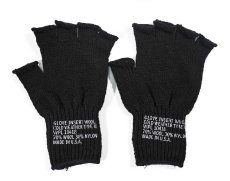 画像1: USA Made Finger Less Glove Black (1)