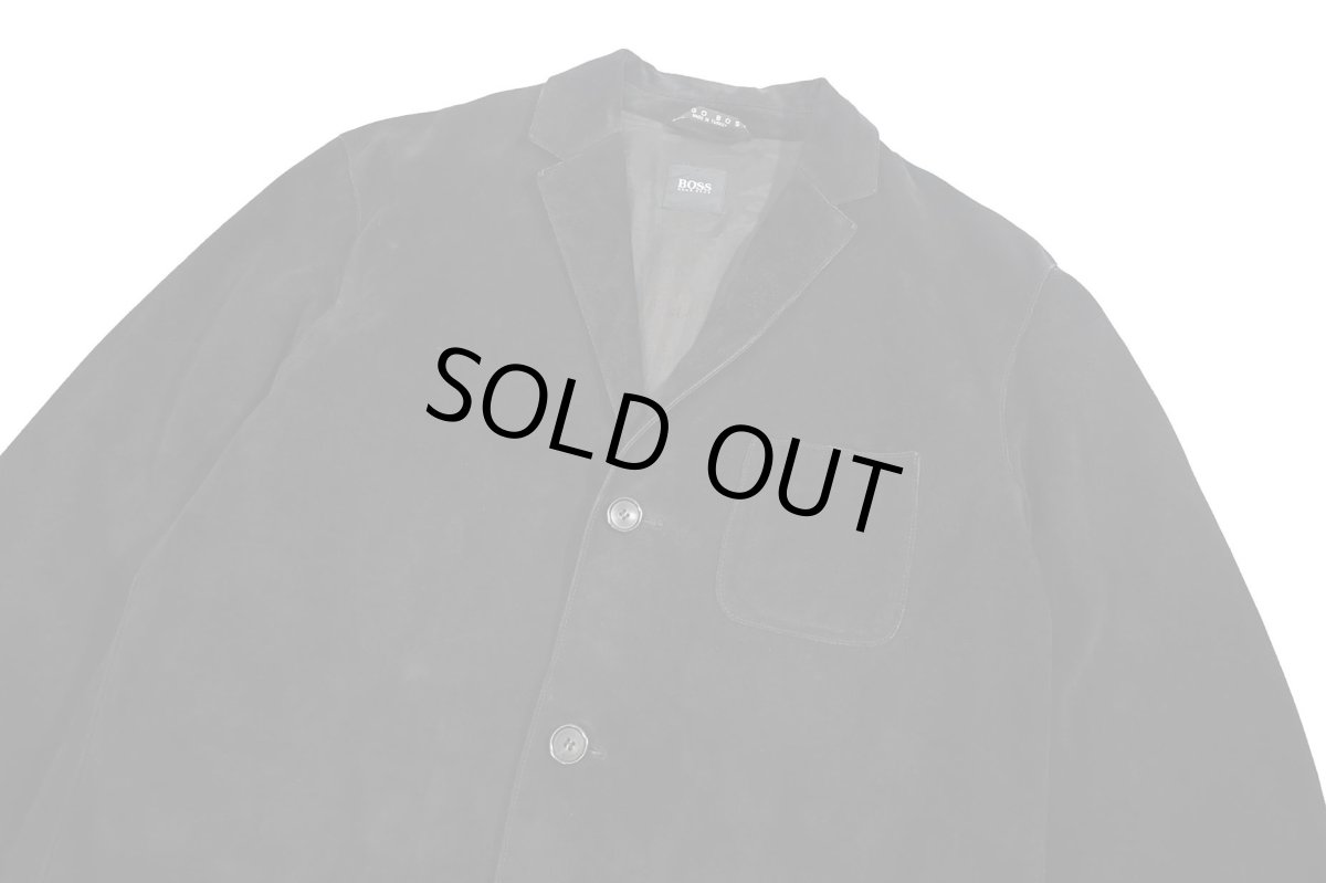 画像3: Used Hugo Boss Suede Jacket Black (3)
