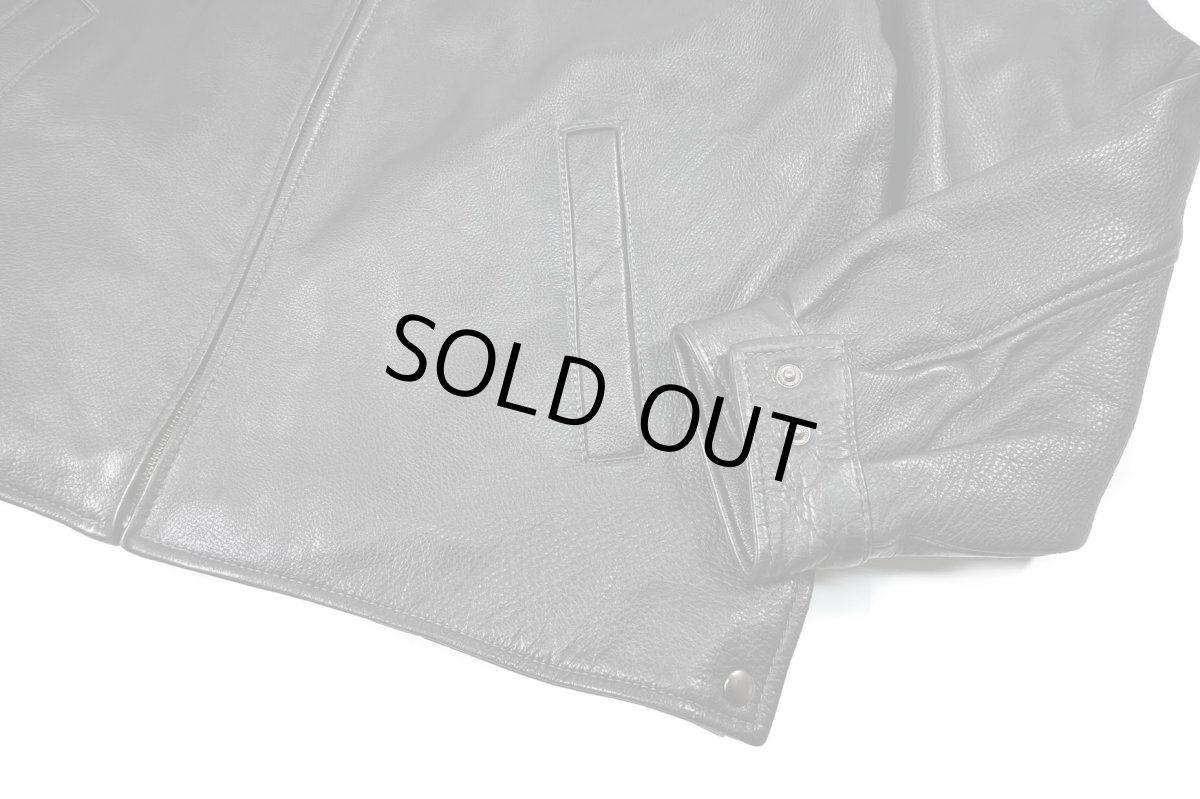 画像4: Used St John's Bay Leather Jacket Black (4)