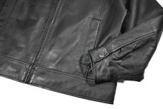 画像4: Used St John's Bay Leather Jacket Black (4)