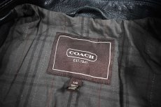 画像6: Used Coach Leather Jacket Black (6)