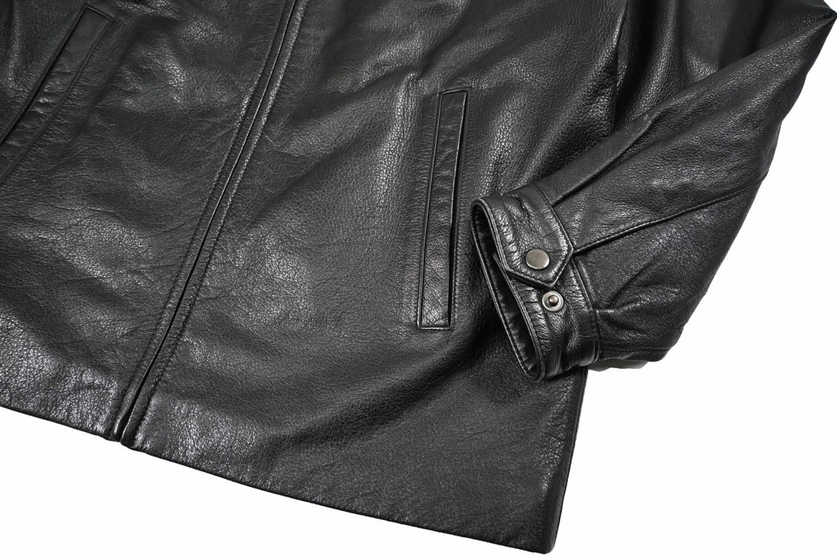 画像4: Used St John's Bay Leather Jacket Black (4)