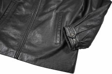 画像4: Used St John's Bay Leather Jacket Black (4)