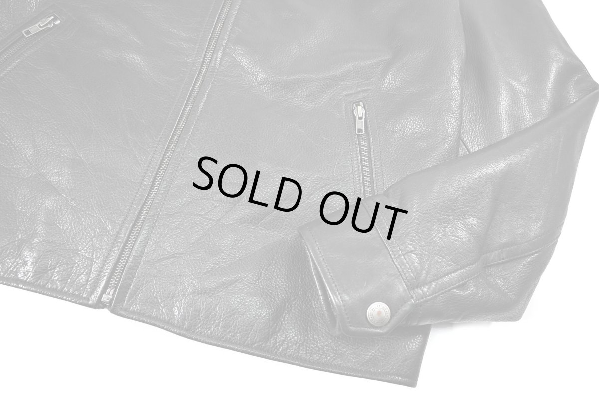 画像4: Used Coach Leather Jacket Black (4)