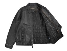 画像5: Used St John's Bay Leather Jacket Black (5)