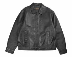 画像1: Used St John's Bay Leather Jacket Black (1)