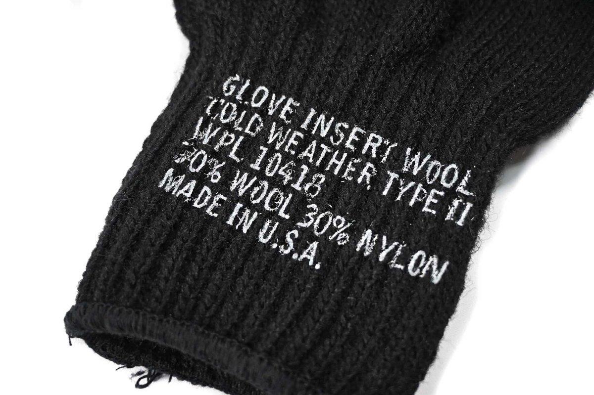 画像3: USA Made Finger Less Glove Black (3)