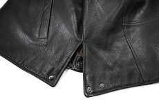 画像6: Used St John's Bay Leather Jacket Black (6)