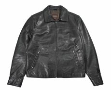 画像1: Used Coach Leather Jacket Black (1)