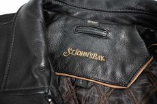 画像7: Used St John's Bay Leather Jacket Black (7)