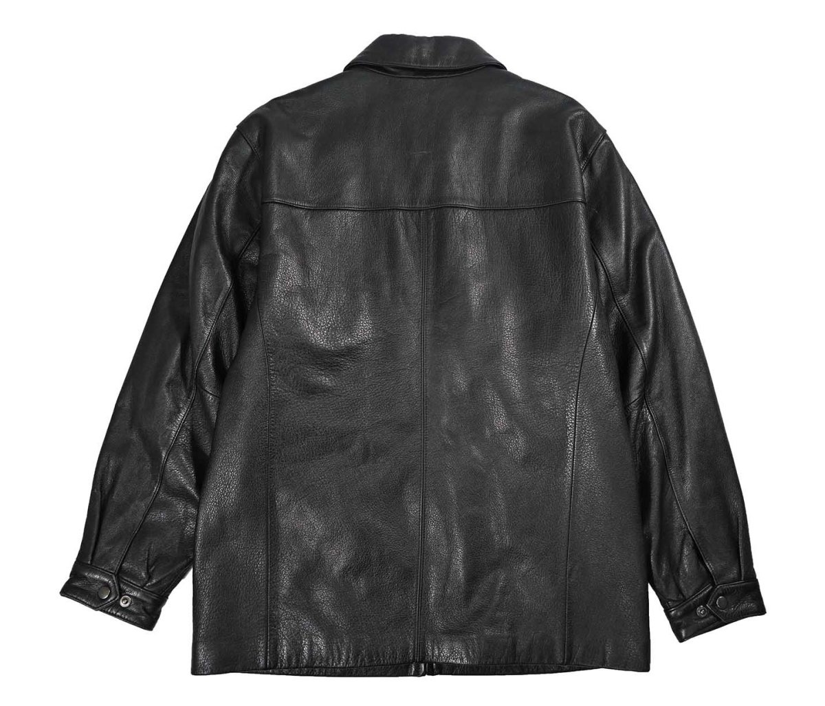 画像2: Used St John's Bay Leather Jacket Black (2)