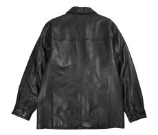 画像2: Used St John's Bay Leather Jacket Black (2)