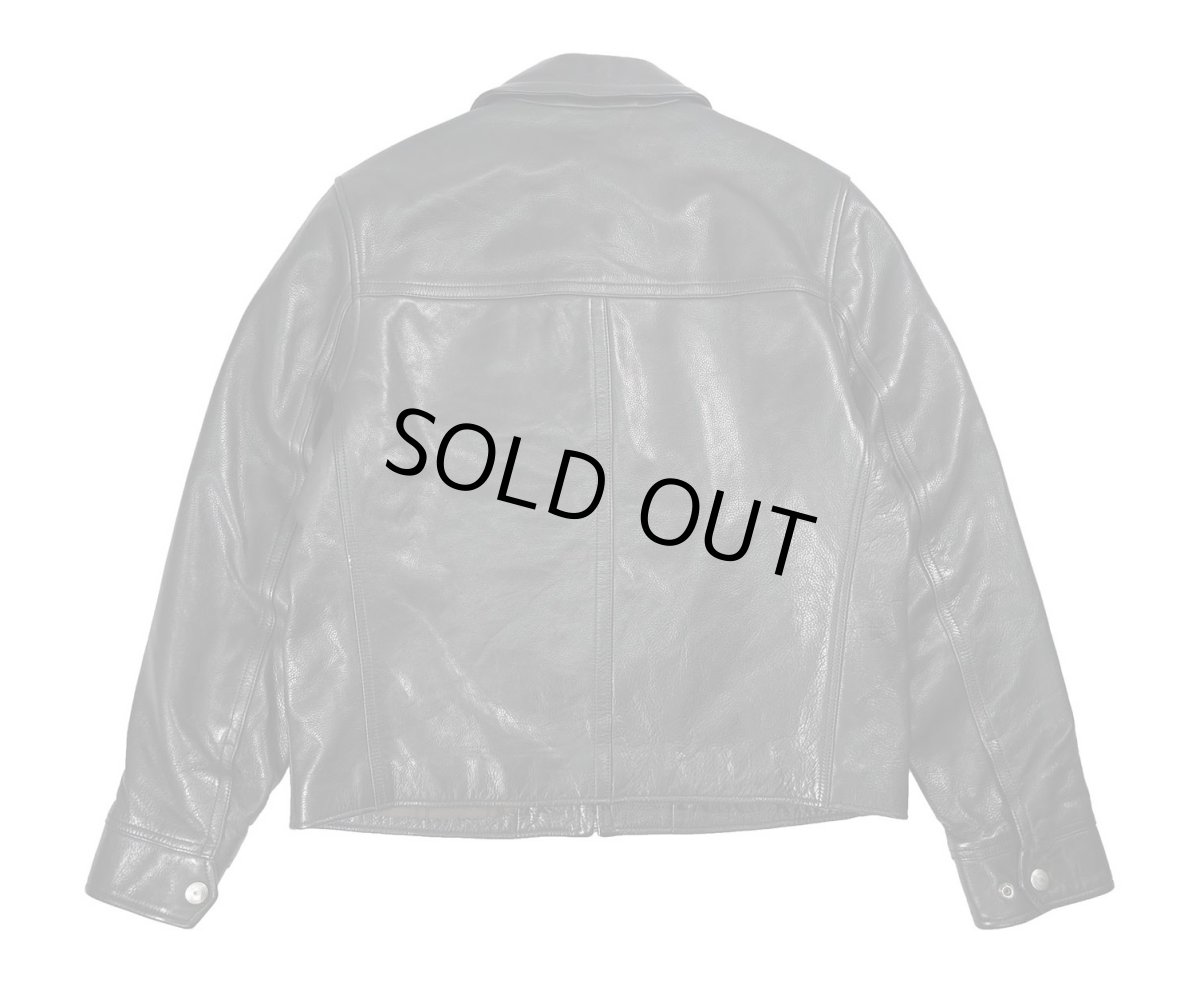 画像2: Used Coach Leather Jacket Black (2)