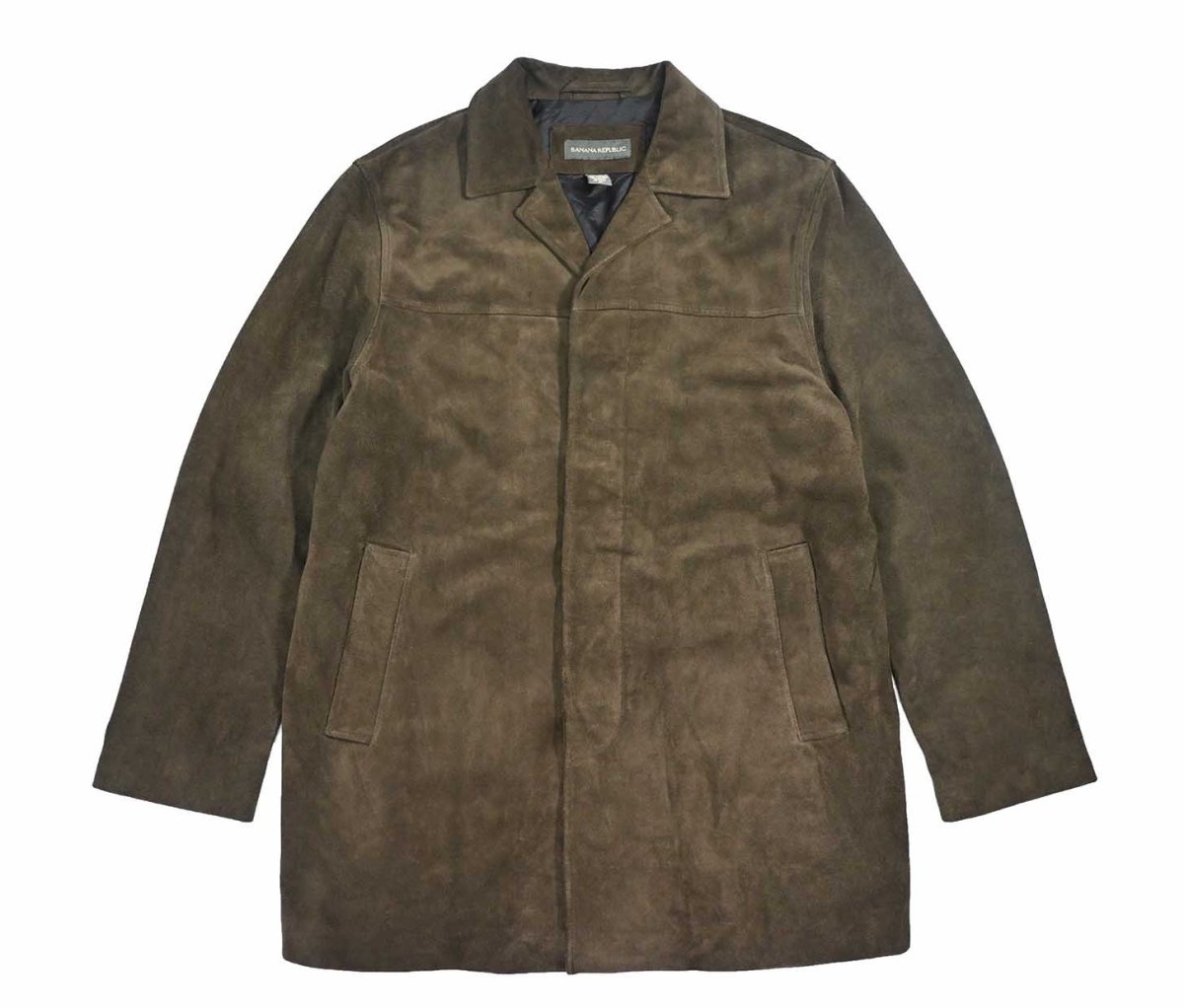 画像1: Used Banana Republic Suede Jacket Olive (1)