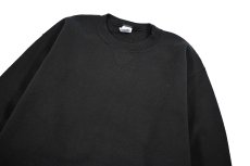 画像2: Used Russell Athletic Blank Sweat Shirt Black (2)
