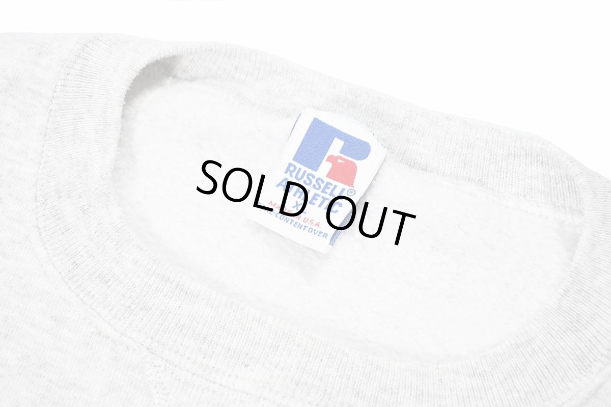 画像4: Used Russell Athletic Blank Sweat Shirt Ash made in USA (4)