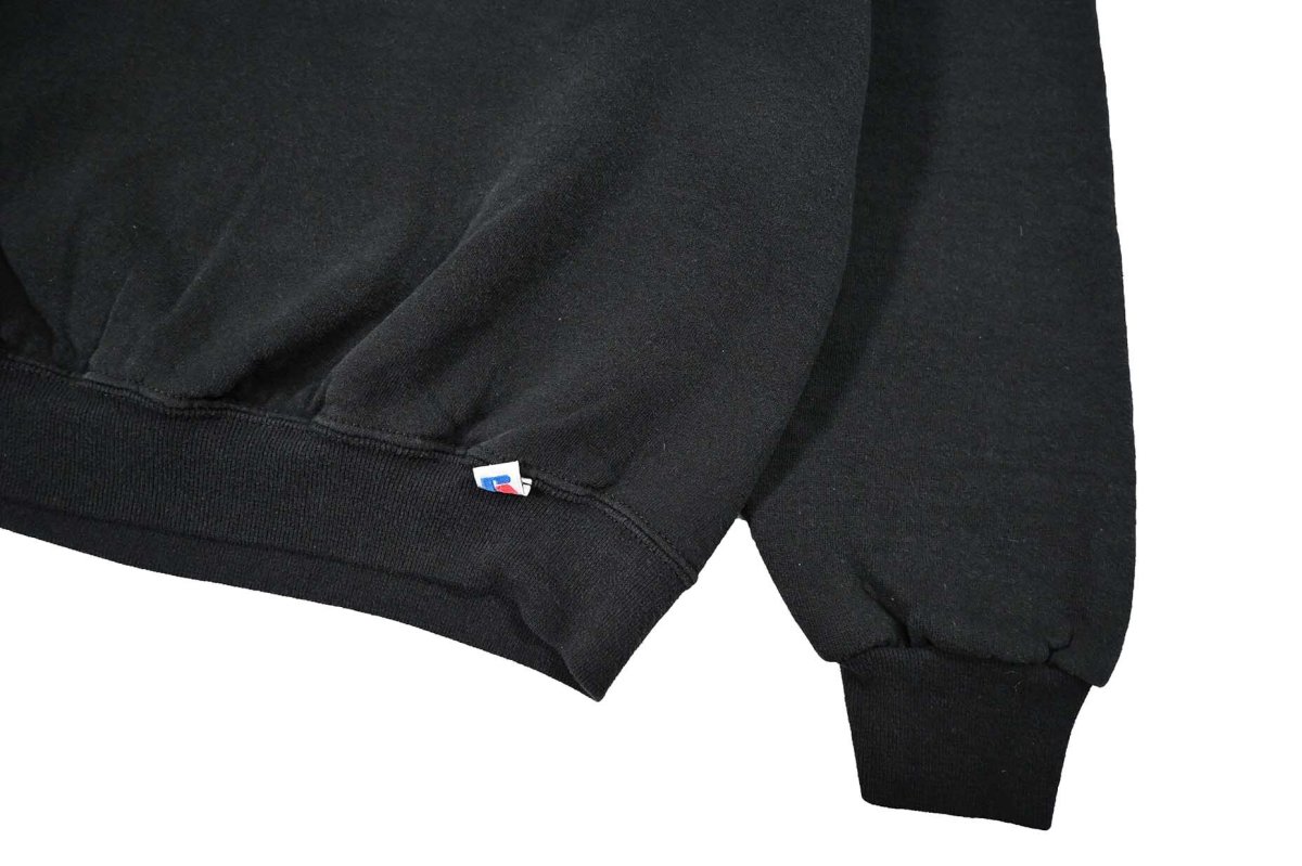 画像3: Used Russell Athletic Blank Sweat Shirt Black (3)