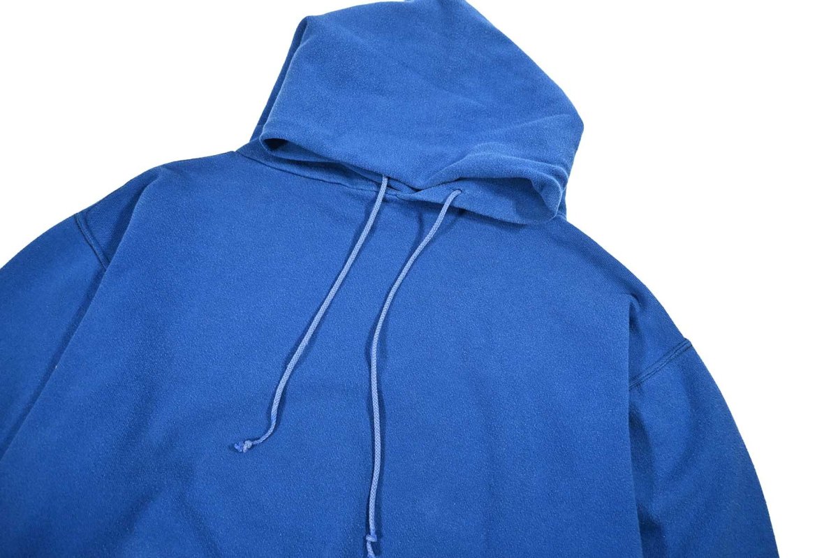 画像2: Used Russell Athletic Blank Sweat Hoodie Blue made in USA (2)