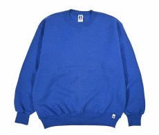 画像1: Used Russell Athletic Blank Sweat Shirt Blue made in USA (1)